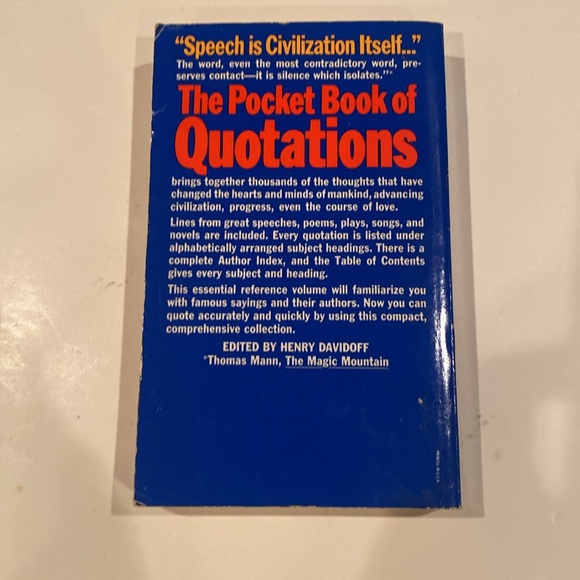 “The Pocket Book of Quotations,” Paperback - Picture 3 of 3